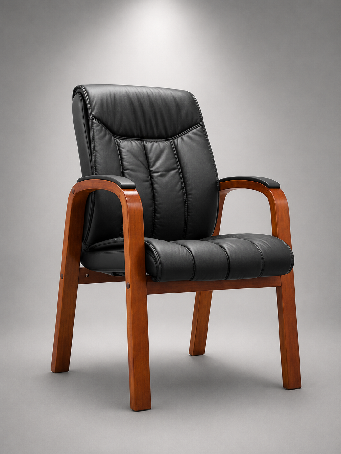 VISITOR CHAIR IN LEATHERTTE
